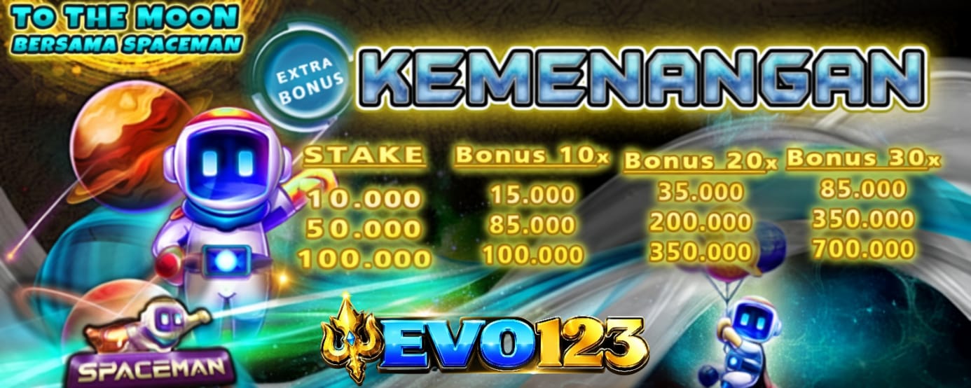 EXTRA BONUS EVENT SPACEMAN KE BULAN !!!